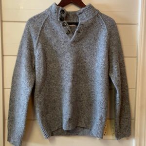 Marine Layer Gray Merino Wool/Alpaca Blend Pullover Sweater Size M.